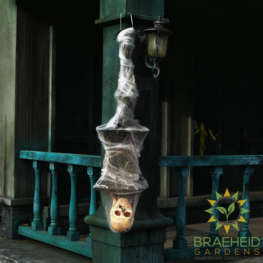 61 Inches Halloween Cocoon Corpse Decoration with Sound
