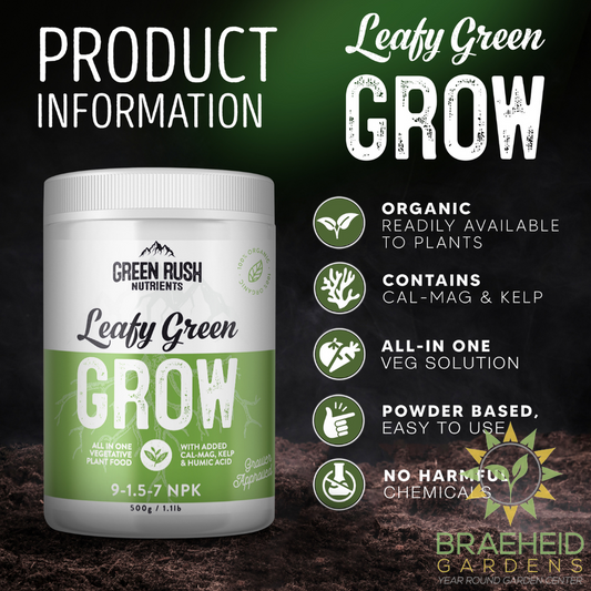 Leafy Green Grow Vegetative Stage Plant Nutrients | Beefy Bud Bloom Flowering Stage Plant Nutrients | All In One Plant Nutrients for Indoor & Outdoor Use