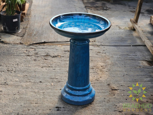 Ceramic Birdbath 2pc