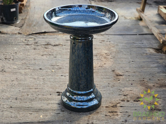 Ceramic Birdbath 2pc