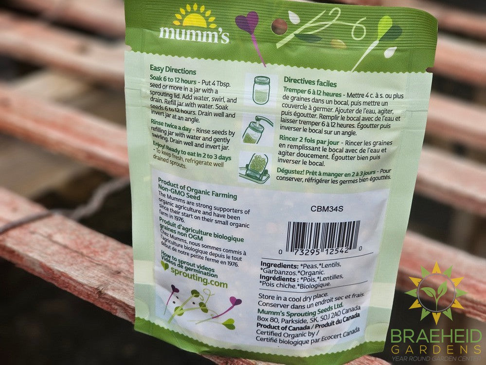 Organic Crunchy Bean Mix Micro Greens