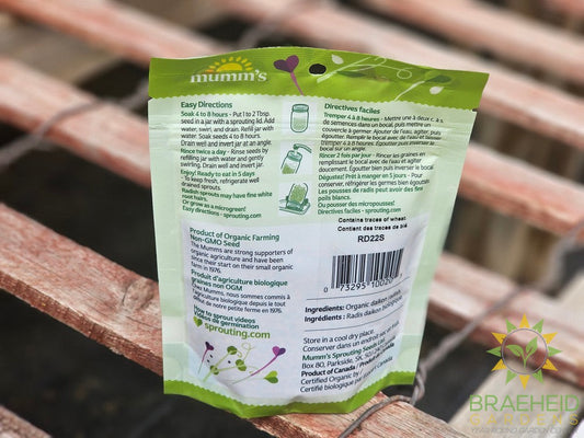 Organic Diakon Radish Greens