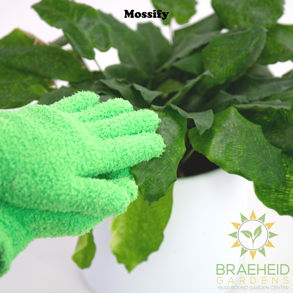 1 Pair Leaf Shining Microfiber Gloves