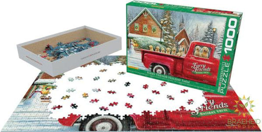 Furry Friends Holiday Farm Puzzle