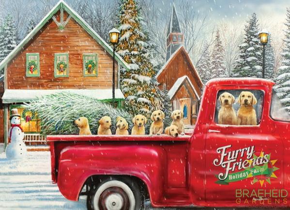 Furry Friends Holiday Farm Puzzle