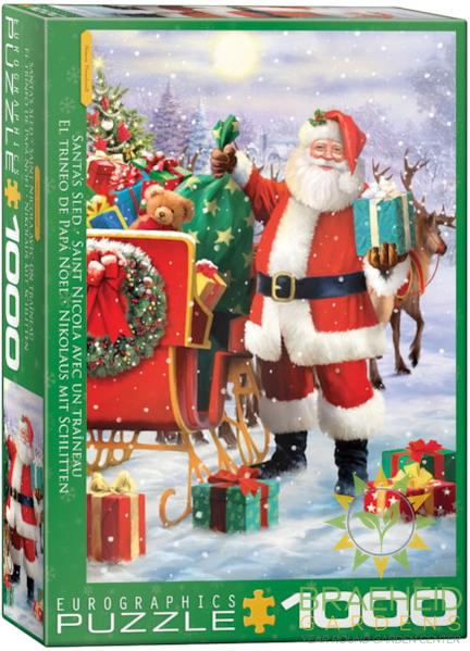 Santa with Sled Puzzle