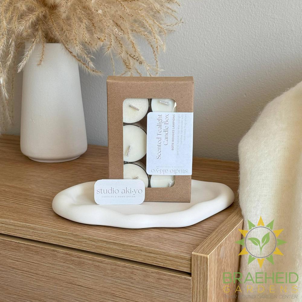 Honey Fig Ginger Tealight Candle Box of 6 | Hygge Home