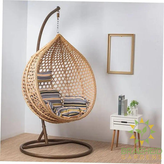 ARDYNAMIC AMARA EGG SWING CHAIR LIGHT BROWN