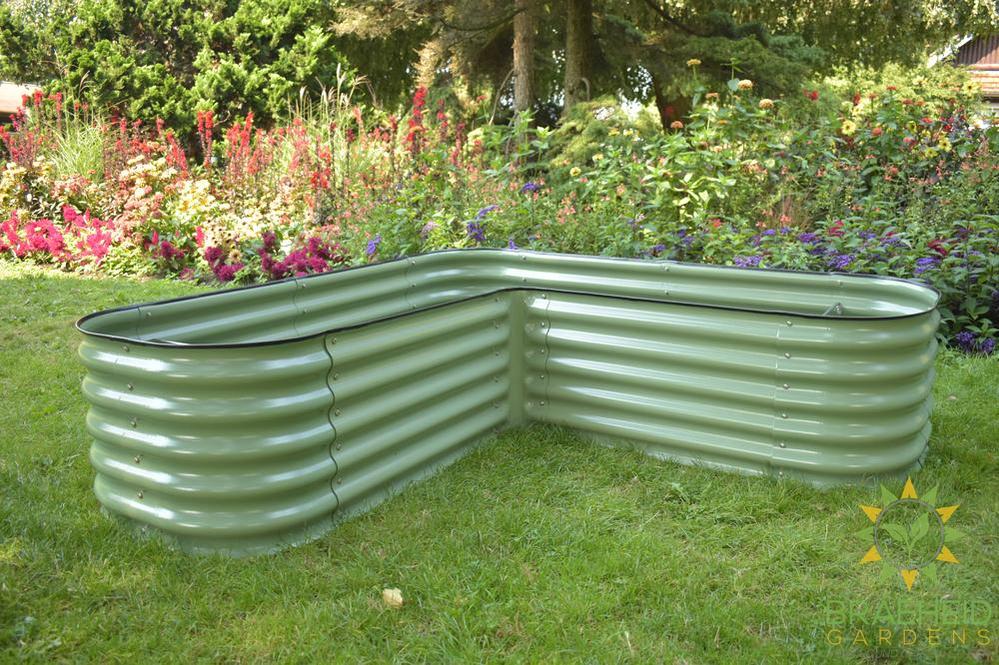 17" Tall L-Shape Garden Bed Kit