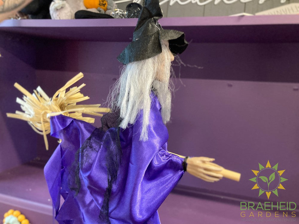 Flying Halloween Witch Figurines