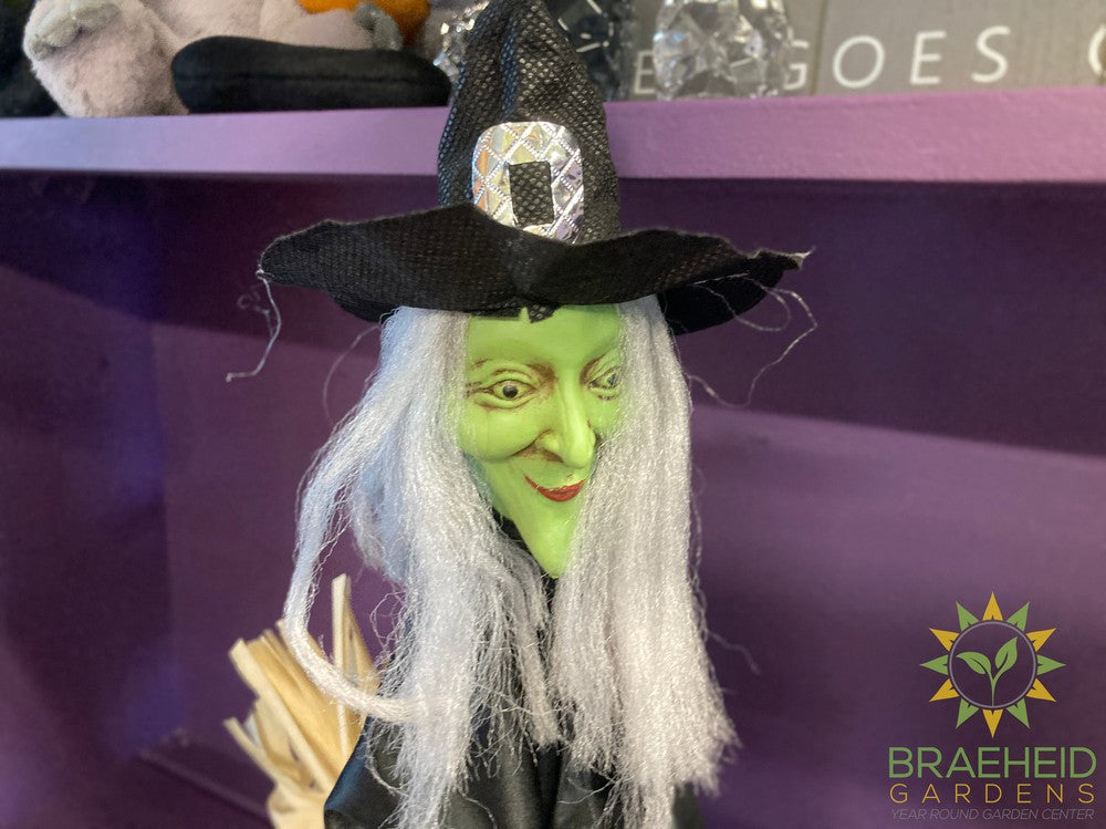 Flying Halloween Witch Figurines