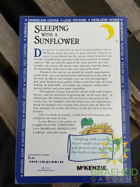 Sleeping with a sunflower