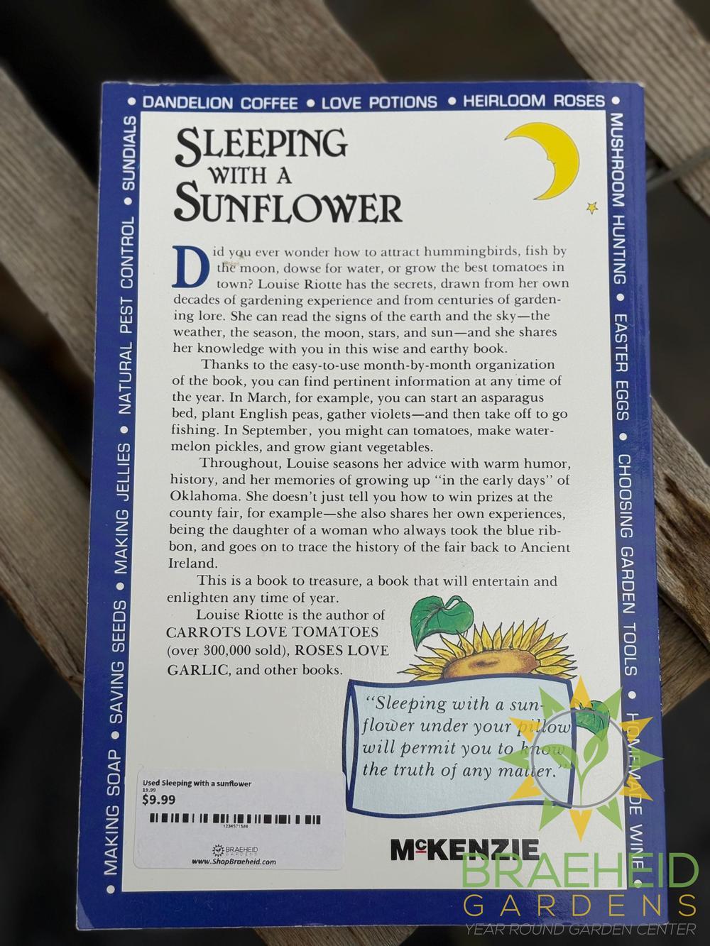 Sleeping with a sunflower