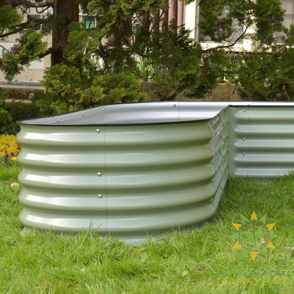17" Tall L-Shape Garden Bed Kit