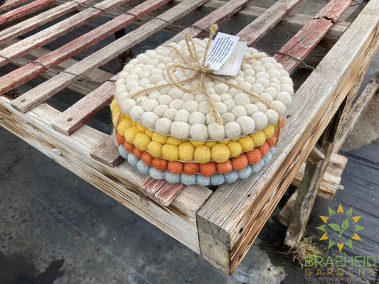 Handmade Felted Wool Bohemian Trivet