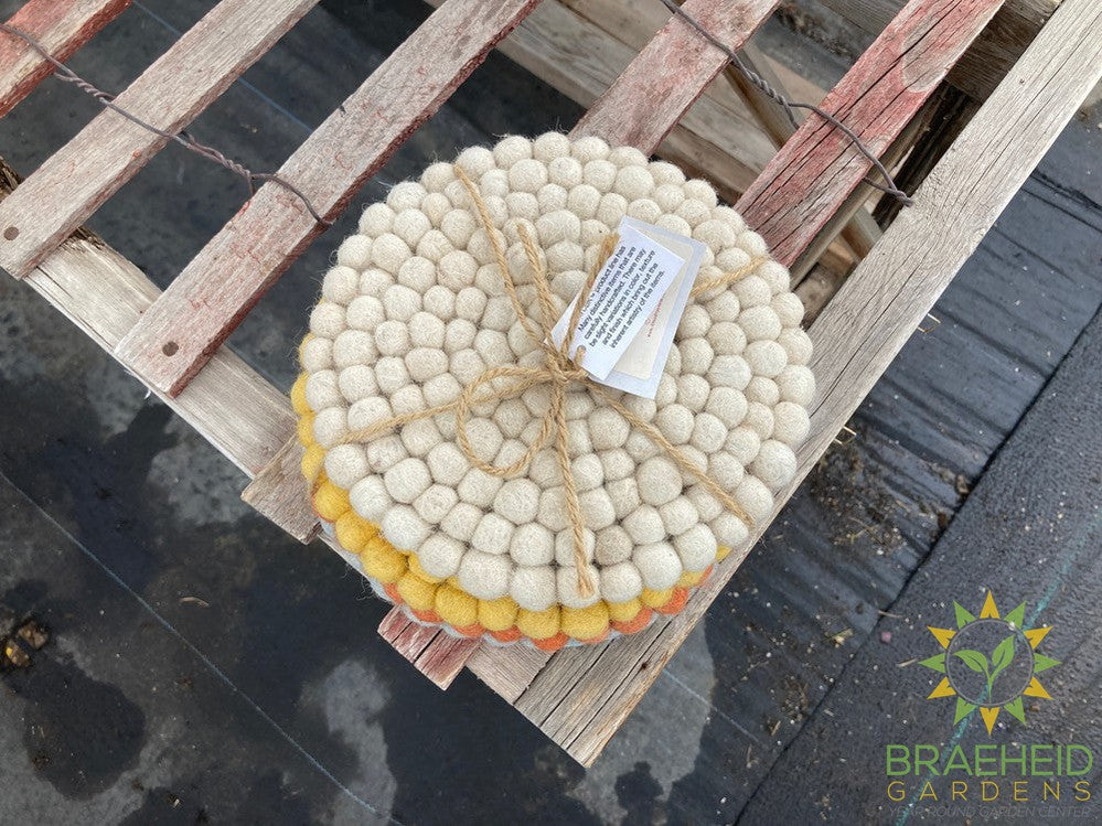 Handmade Felted Wool Bohemian Trivet