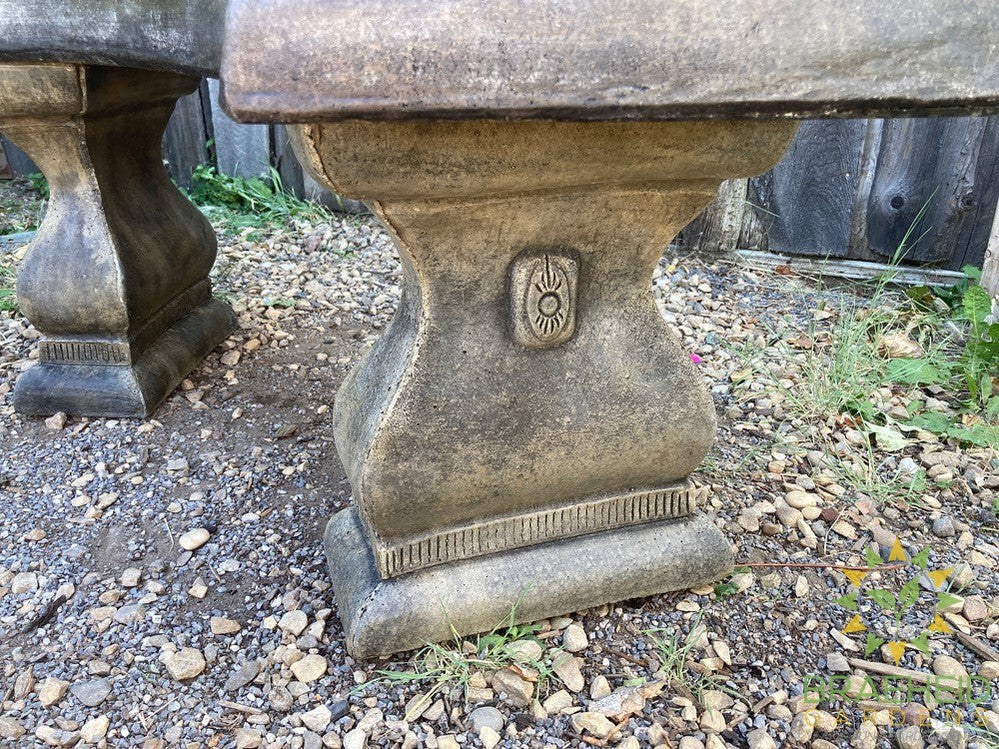 Sophia Patio Bench Legs Garden Ornament - NO SHIP -