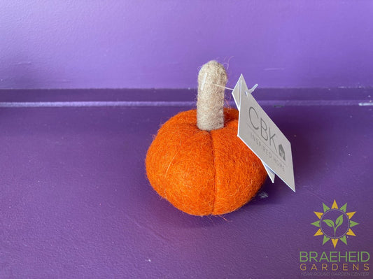 Handmade Felted Wool Pumpkin