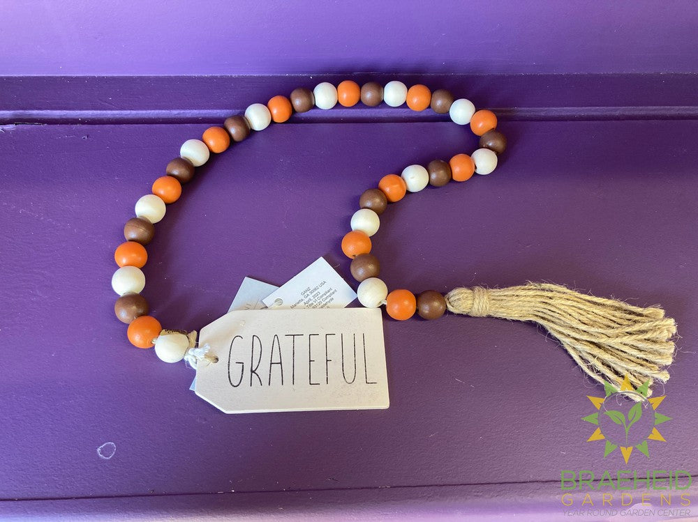 Beaded Garland with Fall Text
