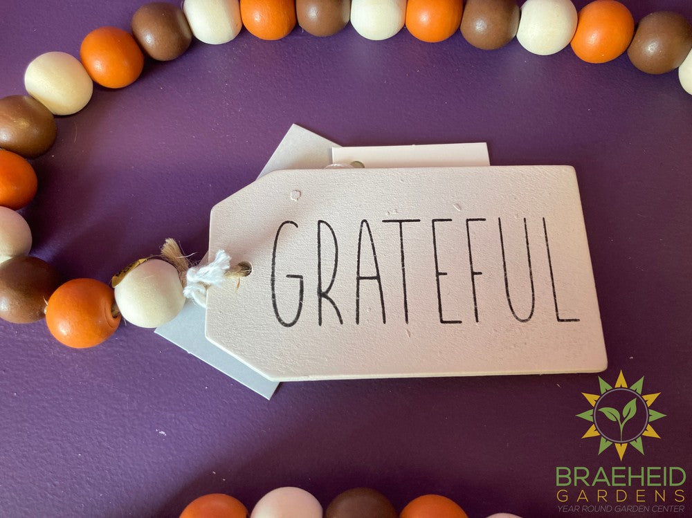 Beaded Garland with Fall Text