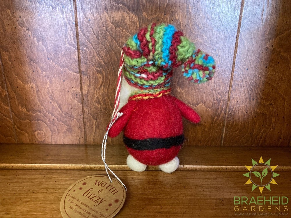 Wool Santa & Snowman Ornaments