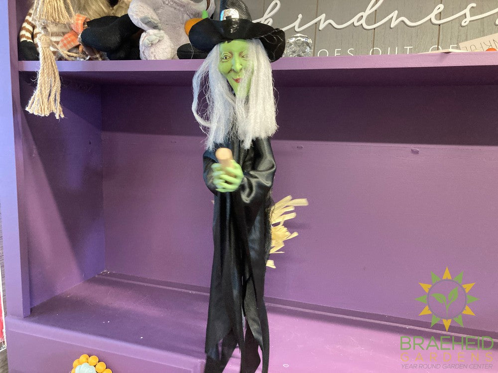 Flying Halloween Witch Figurines