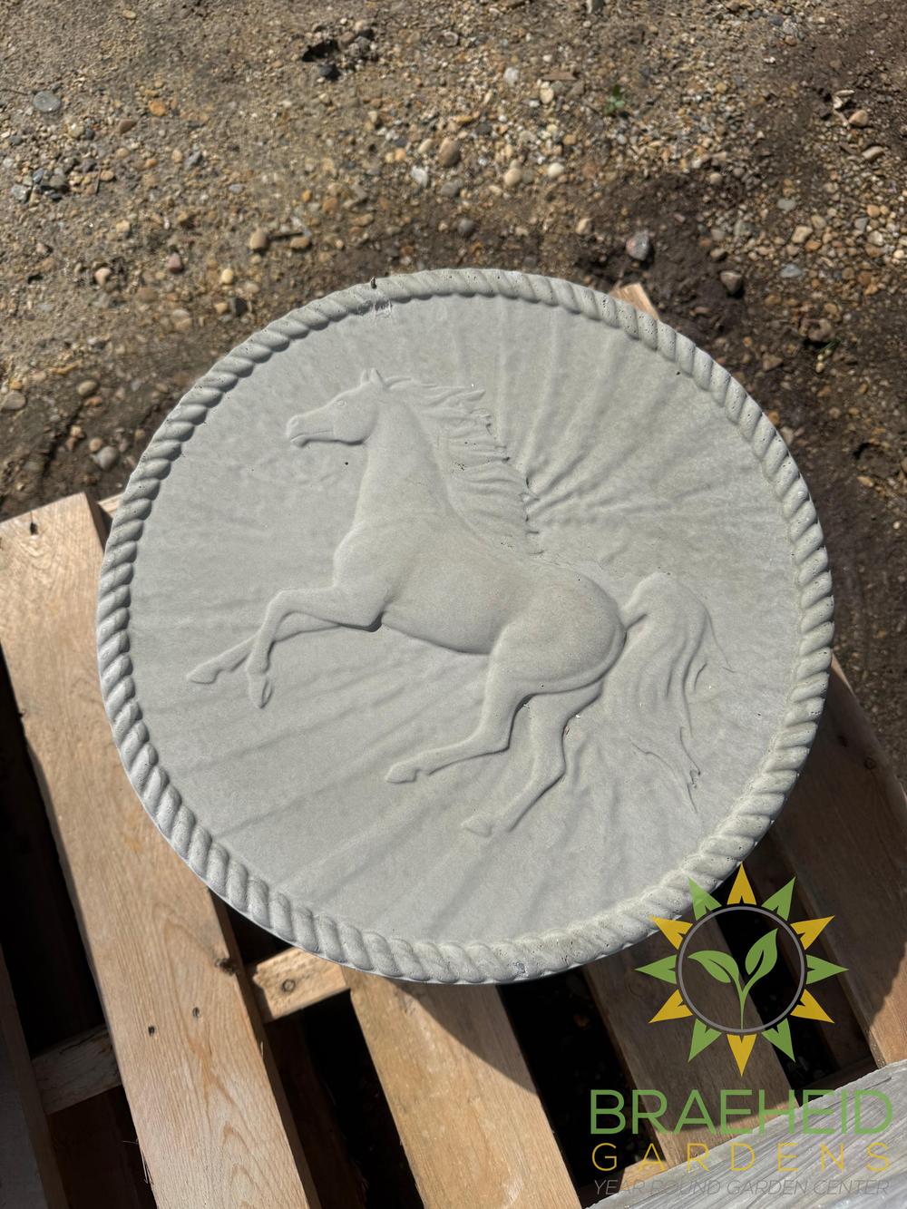 Concrete Jasper-Running Horse Stepping Stone