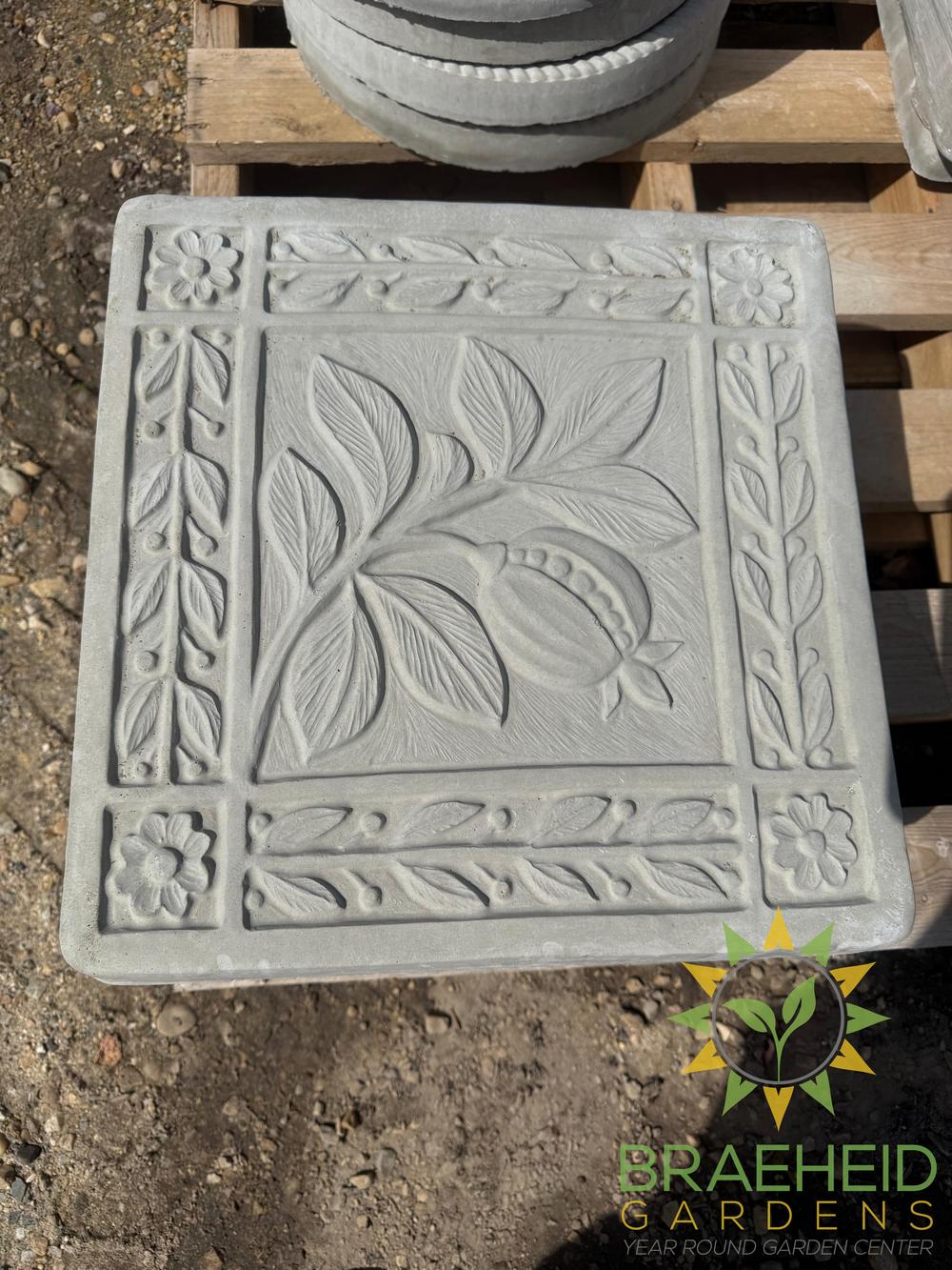 Concrete Flora Stepping Stone