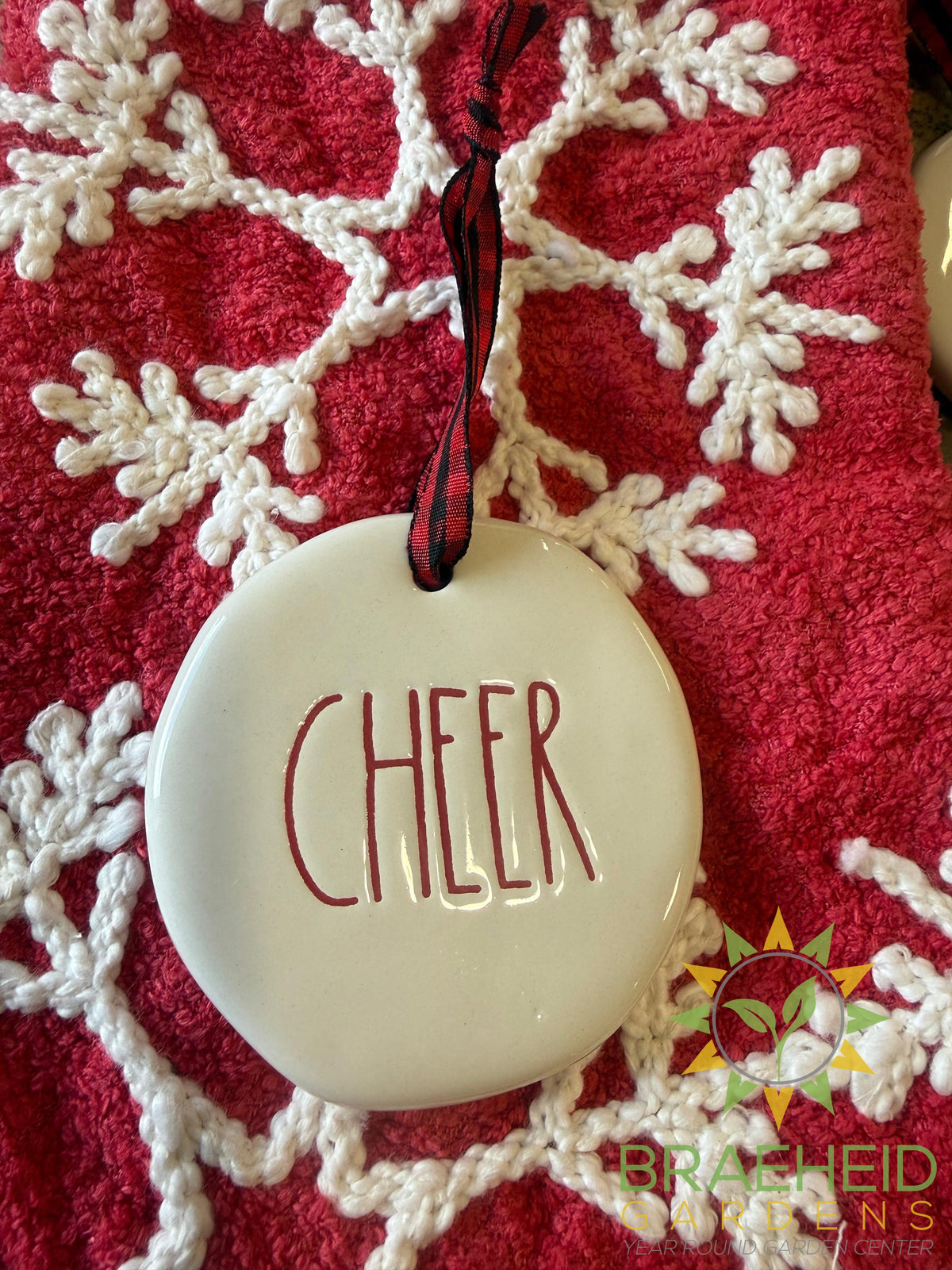 Rae Dunn Christmas Ornament - CHEER