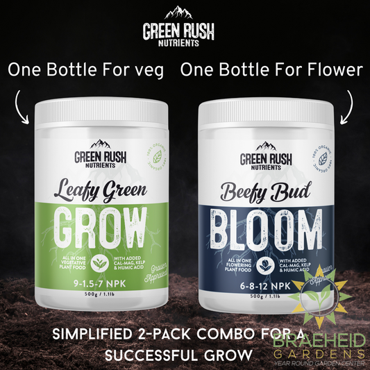 Veg To Harvest Pack: Leafy Green Grow & Beefy Bud Bloom Combo