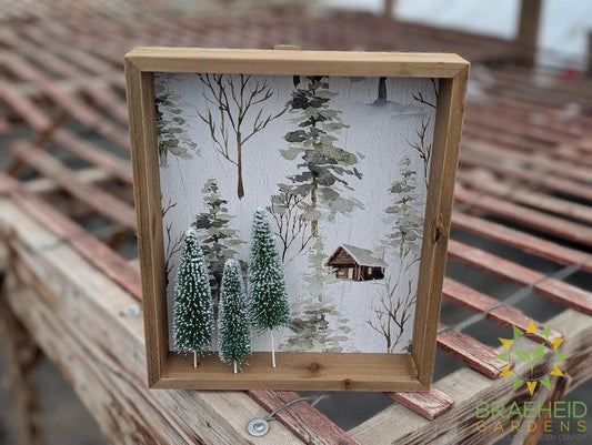 Winter Scene Shadow Box