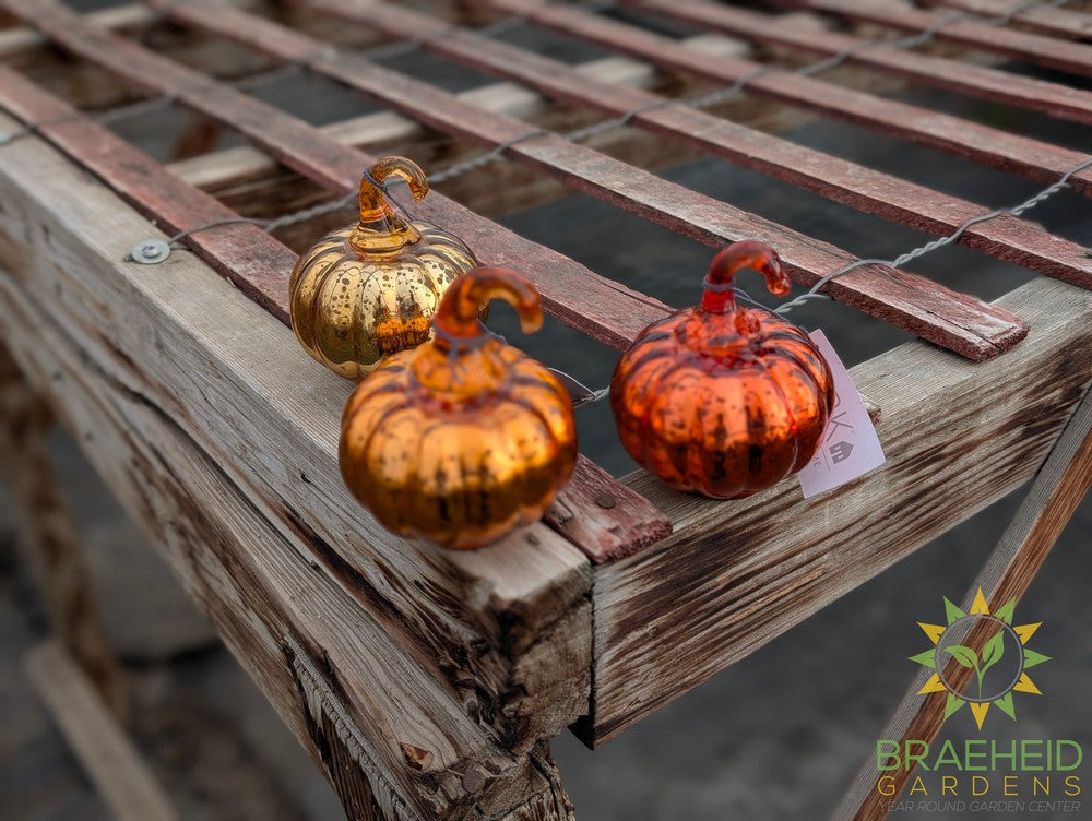Antique Mercury Glass Pumpkin
