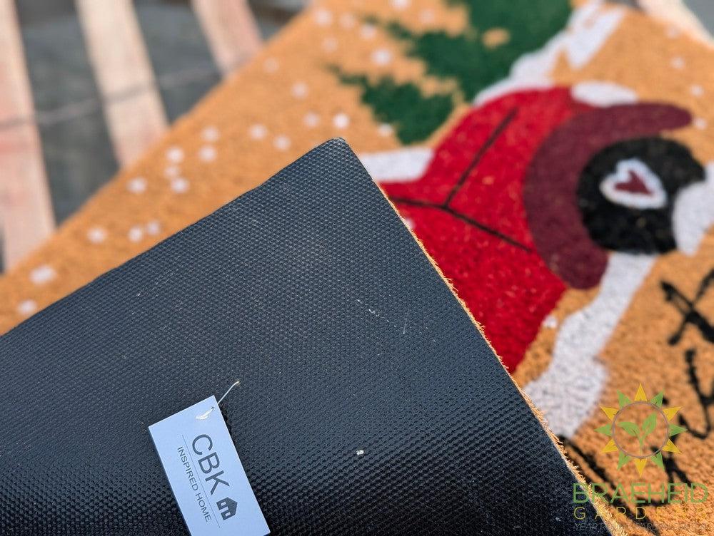 Merry Christmas with Truck Doormat