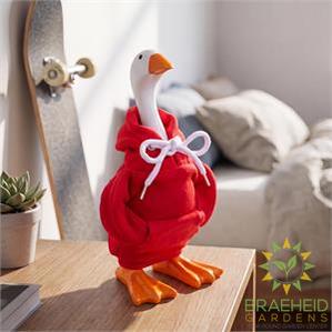 Gordy the Desktop Goose Outfit - Red Hoodie