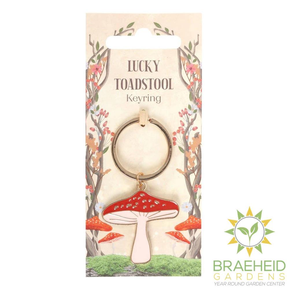 Lucky Toadstool Mushroom Keyring