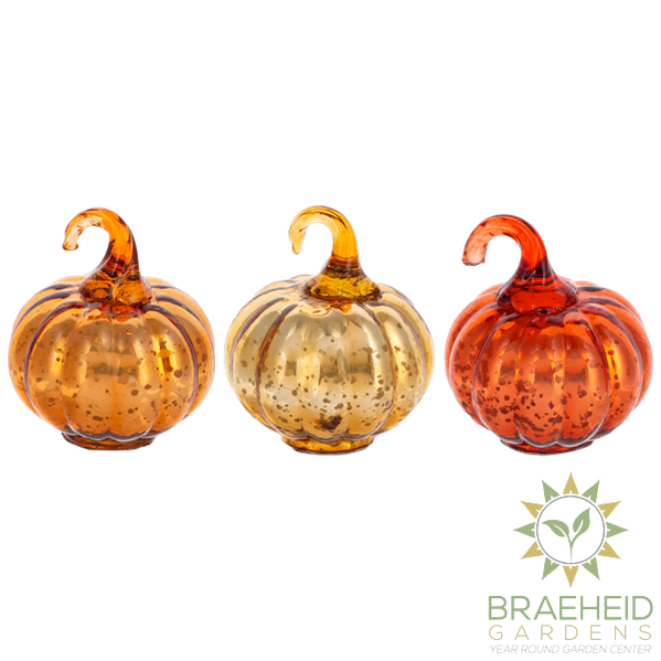 Antique Mercury Glass Pumpkin