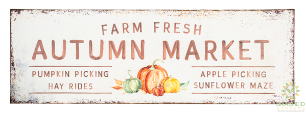 Oversized Antique Happy Harvest Wall Decor