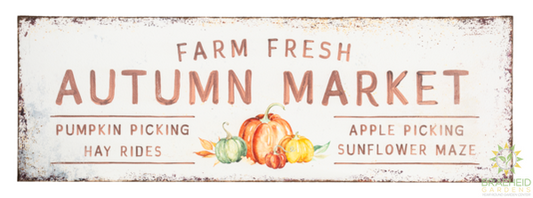 Oversized Antique Happy Harvest Wall Decor