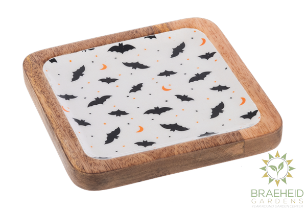 Square Halloween Pattern Tidbit Tray