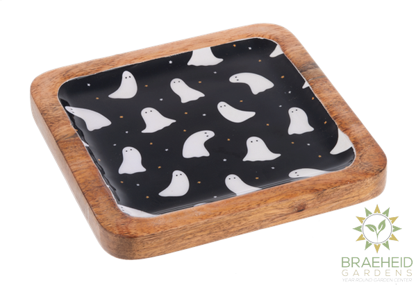 Square Halloween Pattern Tidbit Tray