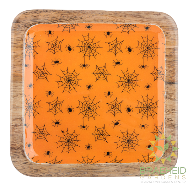 Square Halloween Pattern Tidbit Tray