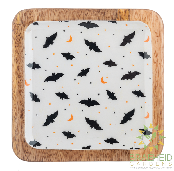 Square Halloween Pattern Tidbit Tray