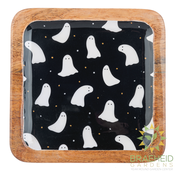 Square Halloween Pattern Tidbit Tray