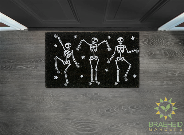 Dancing Skeleton Doormat - NO SHIP -