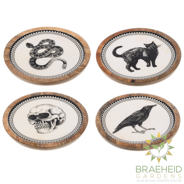 Round Gothic Halloween Tidbit Tray