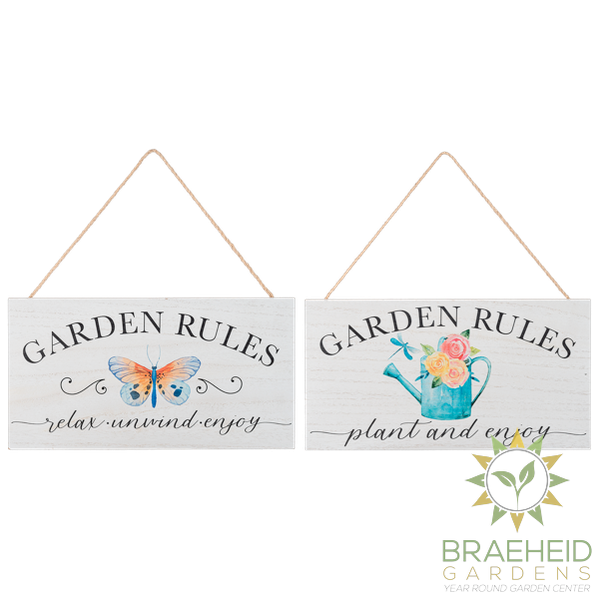 Garden Rules Wall Decor