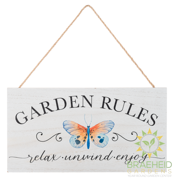 Garden Rules Wall Decor