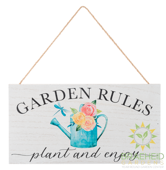 Garden Rules Wall Decor