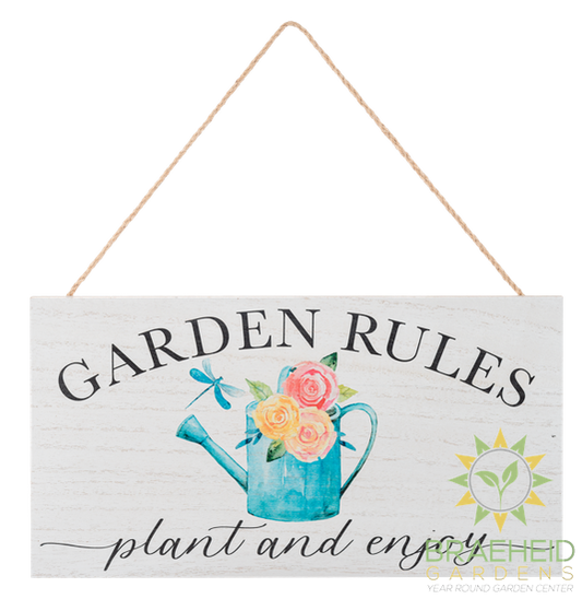 Garden Rules Wall Decor