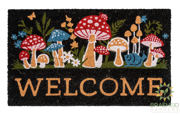 Mushroom Welcome Doormat - NO SHIP -